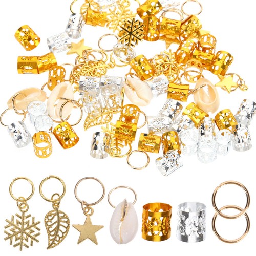 80 Pcs Braid Hair Accessories Hairpin Gold Charms DIY Decorations eBay