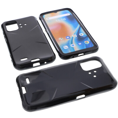 Hülle für UMIDIGI Bison X10 PRO Tasche Schutz Handytasche TPU Gummi Case Schwarz
