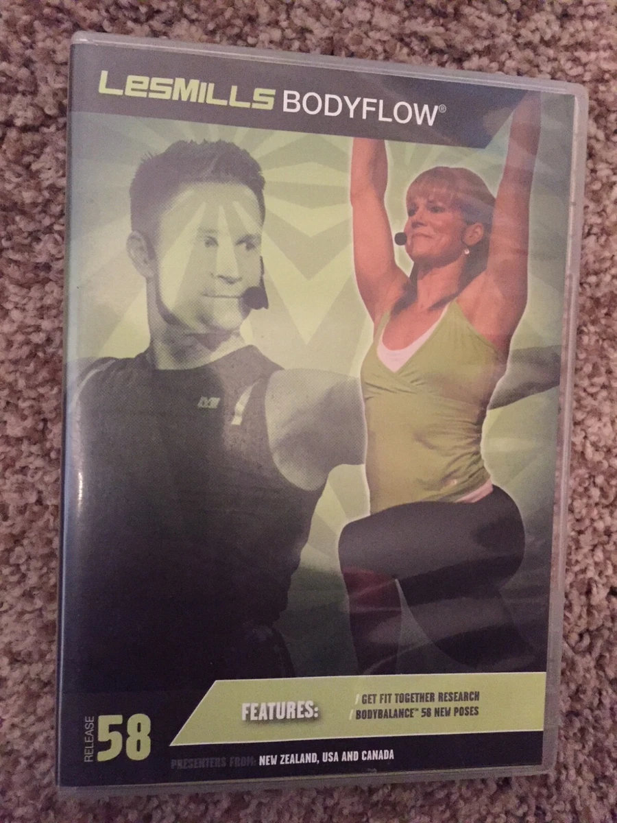 Les Mills BODYFLOW 58 DVD, CD, Notes body flow balance bodybalance