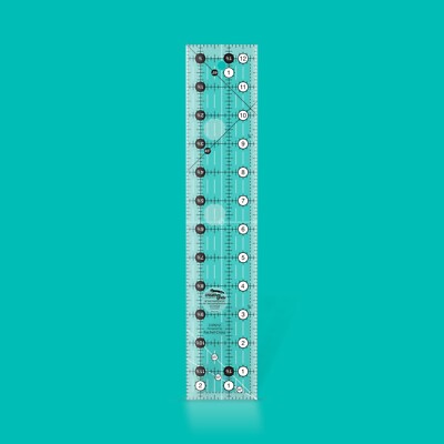 Creative Grids 2,5'' x 12,5'' rechteckiges Quiltenlineal CGR212. Turn-a-round