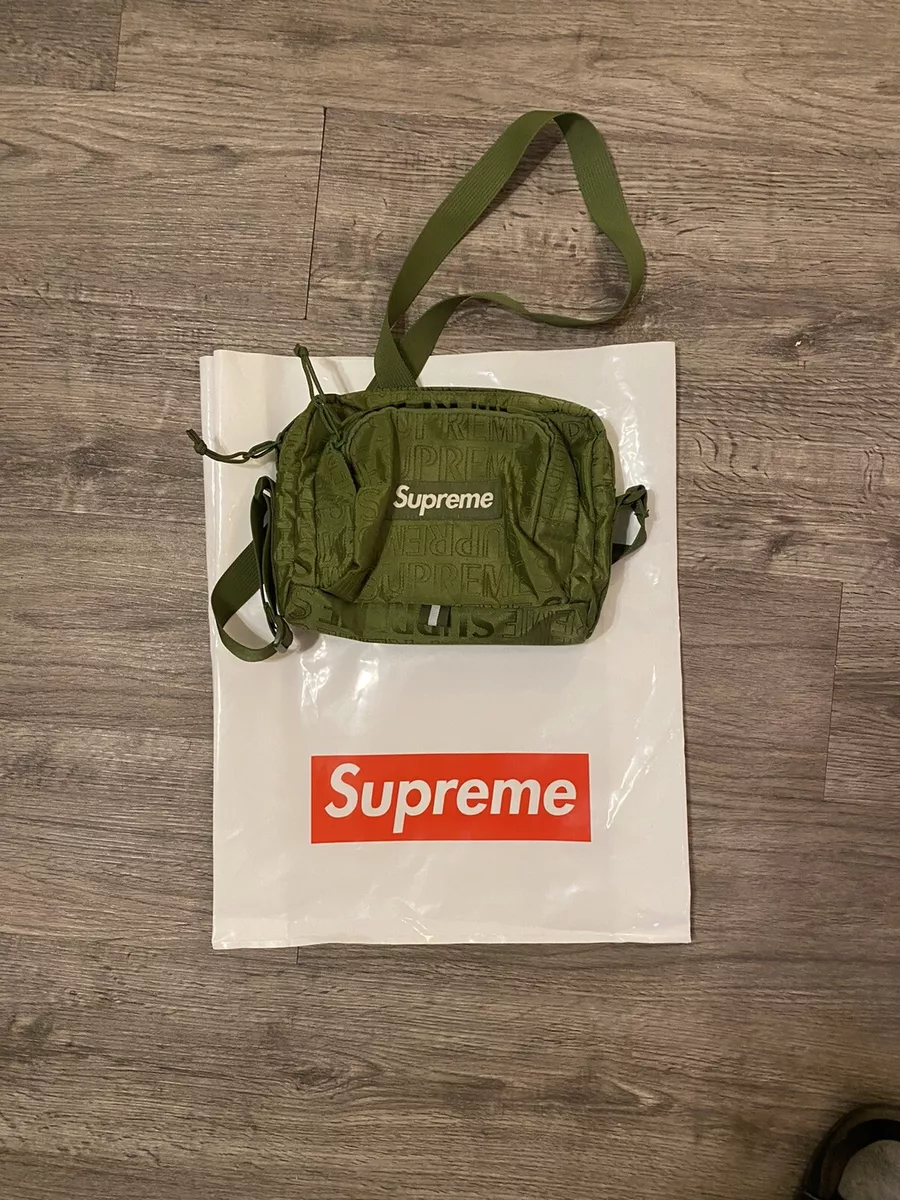 Supreme Shoulder Bag Olive SS19 Box Logo Cordura