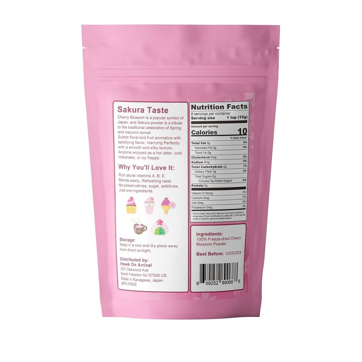 GRELIM Sakura Powder Premium Original Cherry Blossom Powder for