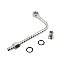 3/8" Inlet Single Feed Chrome Fuel Line For Performer Series and Thunder Series