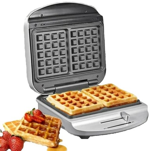 Vintage 1967 General Electric Waffle Maker 900 Watts A2G48T Chrome