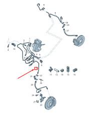 AUDI E-TRON GEN Bremsleitung vorne links 4KE614745A NEU ORIGINAL