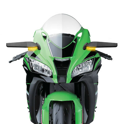 Rearview Wind Wing Mirrors w/LED Turn Signals For Kawasaki NINJA ZX6R 1995-2024