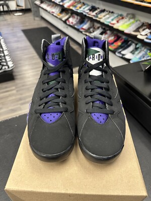 Jordan 7 Ray Allen Size 8 Pre-Owned 304775053 Black Purple Jordan 7 Ray Allen Size 8 Pre-Owned 304775053 Black Purple