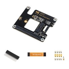 Waveshare PCIe To M.2 Adapter for Raspberry Pi 5, Protocol M.2 Solid State Drive