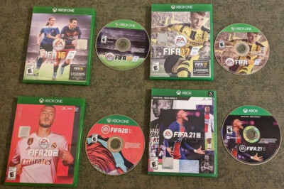 Lot of 4 FIFA games for Xbox One : 16 17 20 & 21 - original U.S Versions