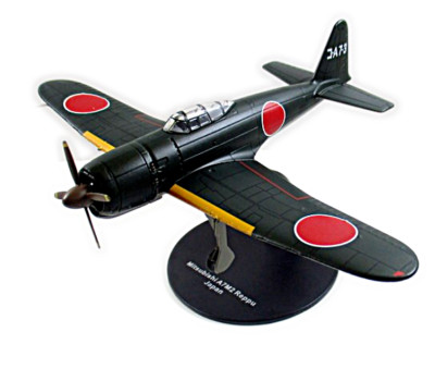 MITSUBISHI A7M2 REPPU JAPAN CARRIER ATTACK BOMBER JAHR 1942 DEAGOSTINI 1:72