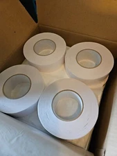 New 24 Rolls Repulpable Double Coated Splicing Tape 50mm x 55 m (2"x180ft) DT63T