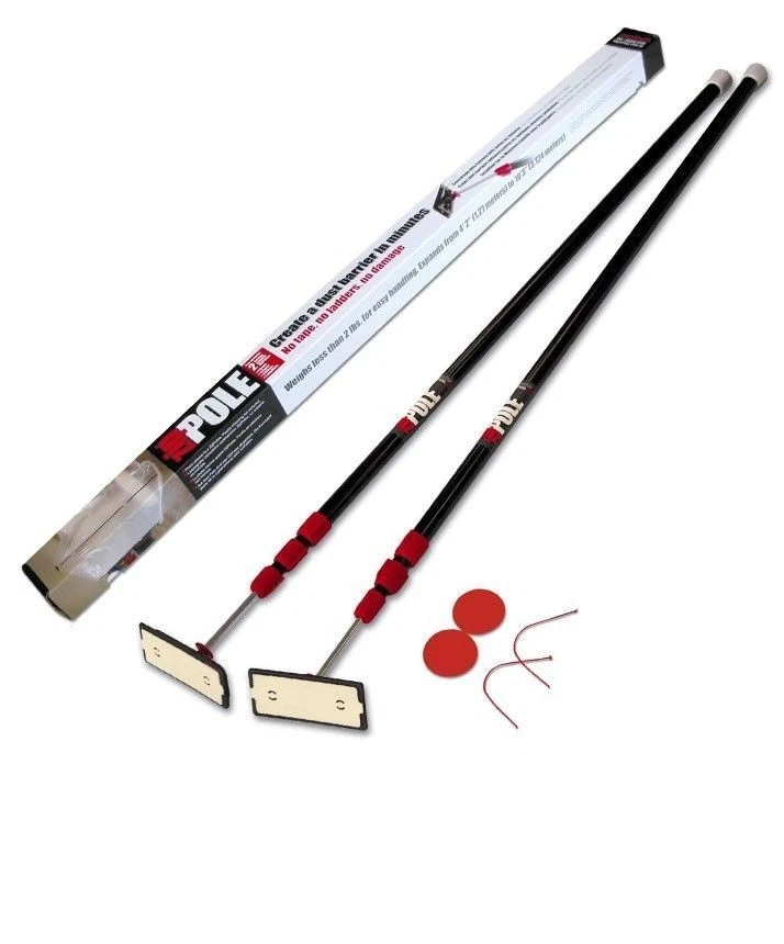 NEW ZIPWALL ZP2 2PK ZIP POLE 10 FOOT SPRING LOADED POLES FOR PLASTIC QUALITY