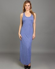 WOMENS Dress Jr sz Maxi Summer Tank Racerback S M L stripe BOHO CHIC
