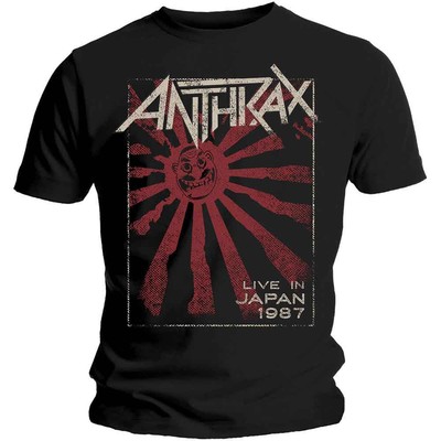 Anthrax Men's T-Shirt Black Live in Japan (XXL) | eBay UK