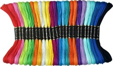25 Rainbow Colors Embroidery Floss - Cross Stitch 25 skiens, 25 rainbowcolors