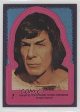 1979 Topps Star Trek: The Motion Picture Stickers Spock #3 0e3