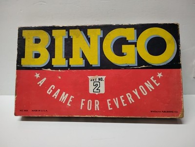 Whitman Publishing Bingo Game Set No. 2 No. 3033 ''A Game For Everyone''