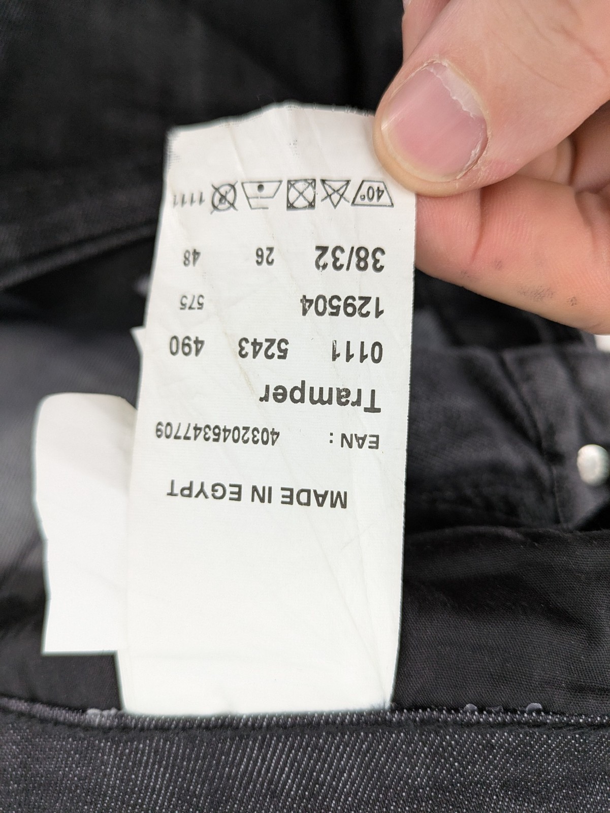Mustang Herren Jeans Tramper W38 L32 Grau Anthrazit Regular Straight Fit Denim image 10