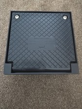 square rodding eye 110mm screw down 145mm x 145 mm upvc black