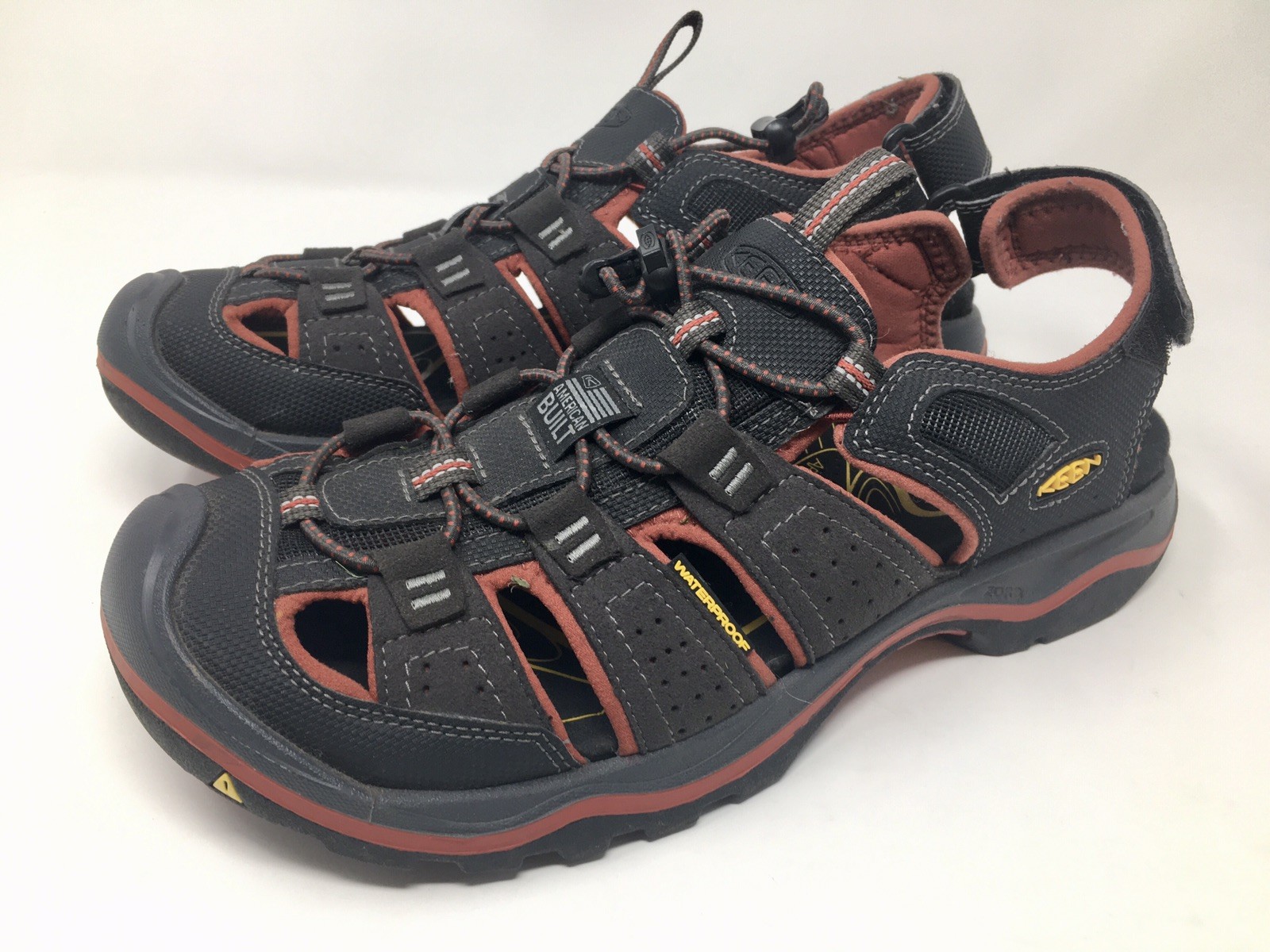 Keen Rialto II H2 Sandali Sportivi Uomo 9 Rosso Nero Outdoor Escursionismo Impermeabili A+++