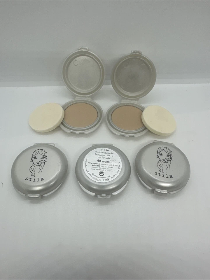 Stila 5 Mini Compacts #40 Watts Illuminating Face Foundation Watt makeup NEW Foto 3 de 4