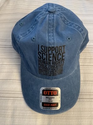 Otto Cap   I Support Science  Hat Cap Blue,One Size Brand New