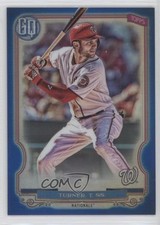 2020 Topps Gypsy Queen Box Topper Chrome Blue Refractor 23/99 Trea Turner 5n0