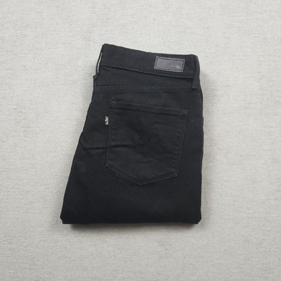 Levi's Demi Curve Damen Jeans Hose W29 L32 Denim Schwarz Slim Skinny Stretch