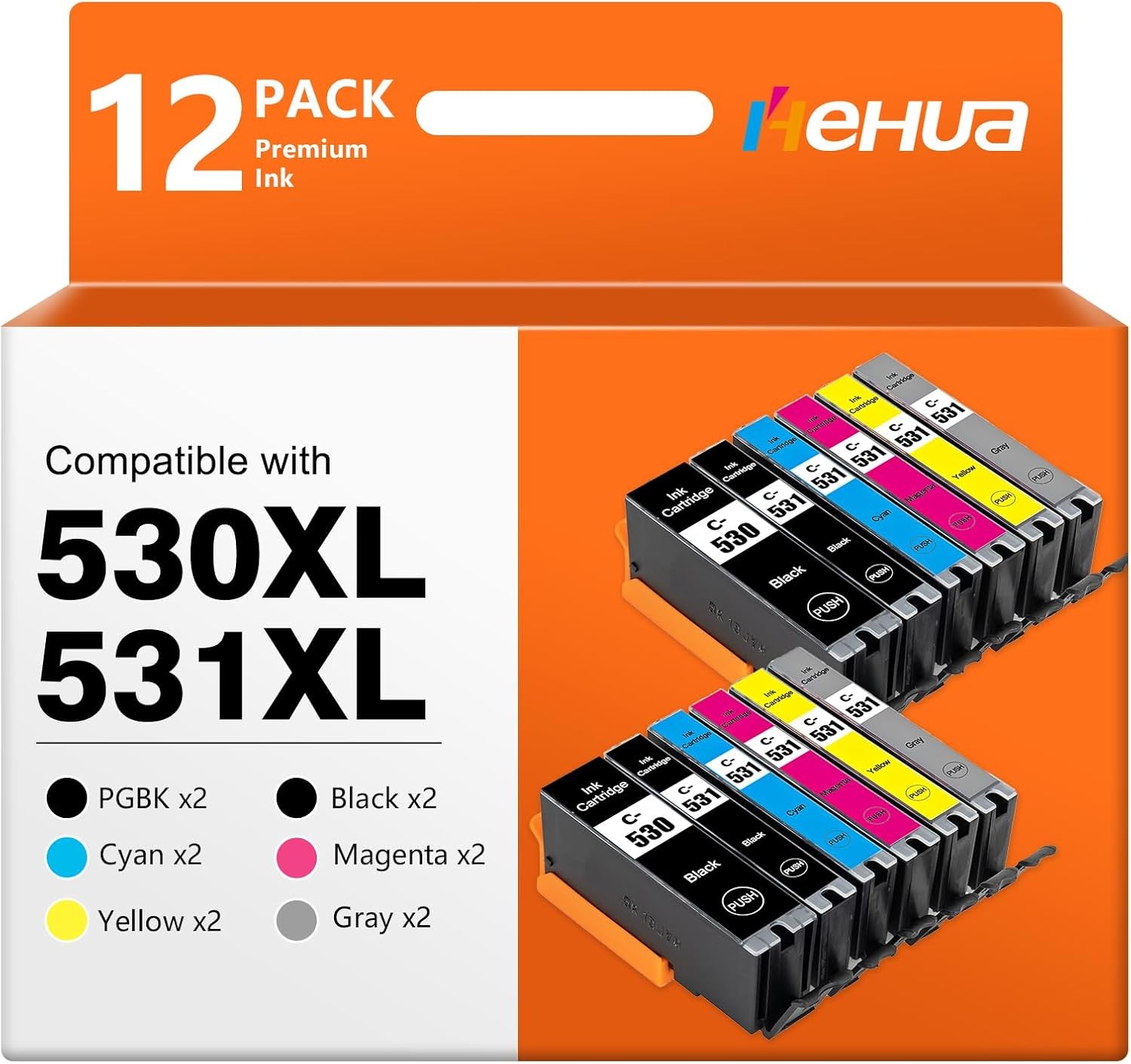 Cartouches d'encre multipack hehua 530 531 XXL pour imprimer vos photos de famille sur TS8750