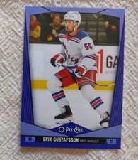 2024-25 O-Pee-Chee Blue Boarder Erik Gustafsson Card# 60