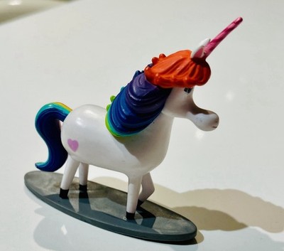 DISNEY Pixar Inside Out RAINBOW UNICORN Figure 4'' TOY DOLL CAKE TOPPER Horse 