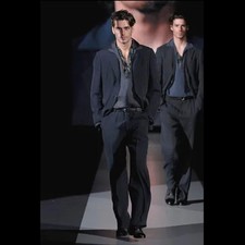 Giorgio Armani SS07 Black Label runway wool blazer 38R US 48R EU made in Italy