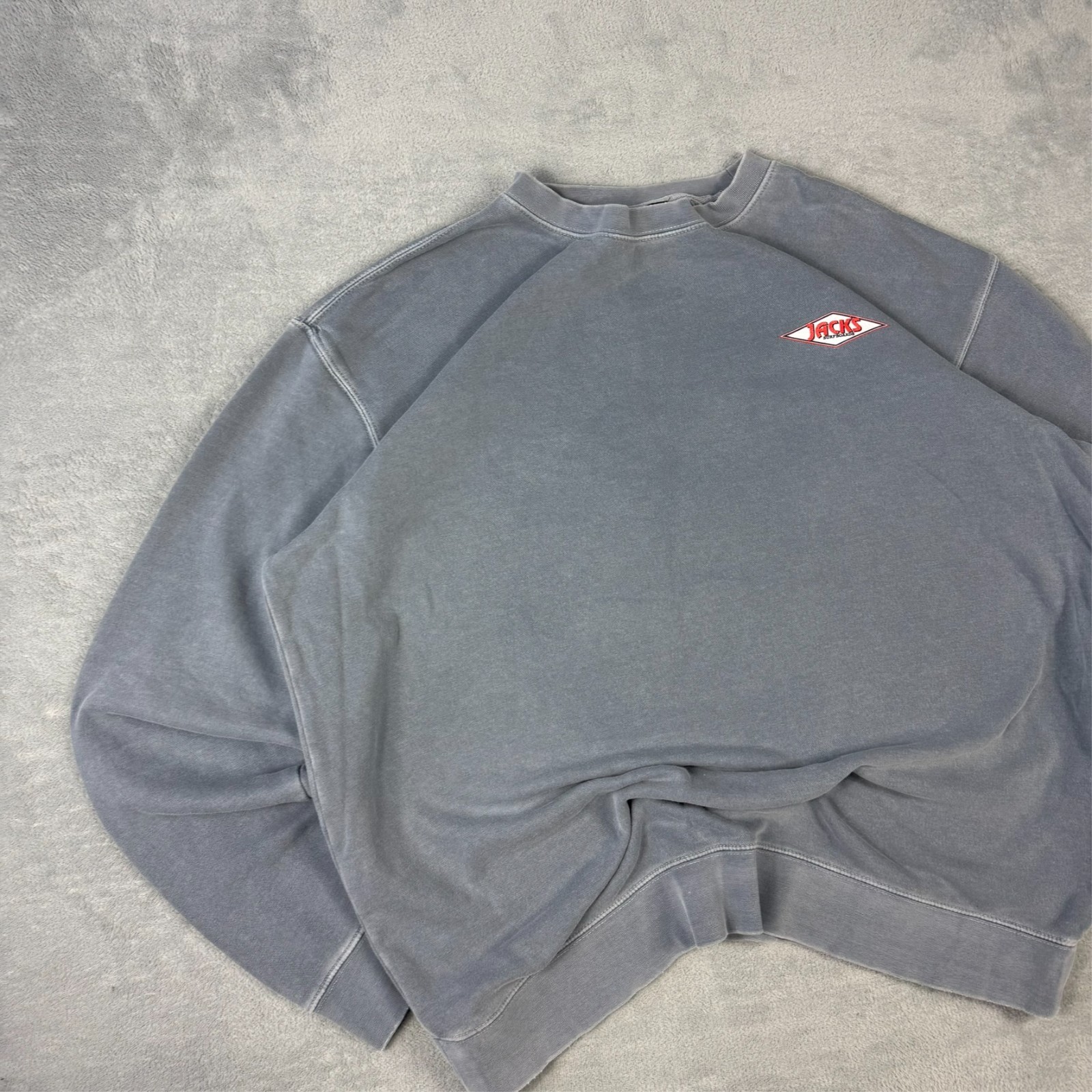 Vintage Jacks Surfboards 2000's Y2K Blue California Surfing Size 2XL Sweatshirt image 4