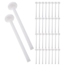 50pcs Bird Cage Perches - Plastic Parrot Resting Stands For Parakeets