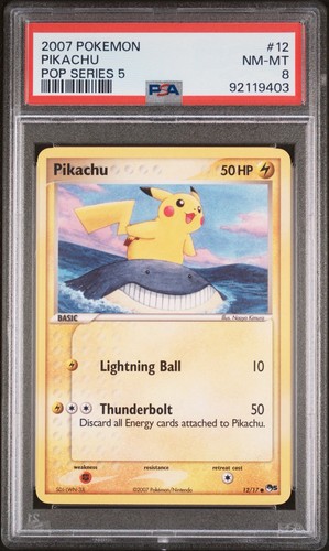Pikachu 12/17 POP Series 5 Common Non-Holo
