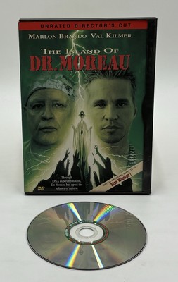 The Island of Dr. Moreau Unrated Directors Cut DVD *No Scratches* Val Kilmer