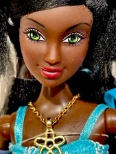 Flavas Barbie AA bambola nera snodata Kiyani con vestiti hip hop extra Mattel 🔵🟠🟡