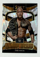 2022 Panini Select THE ROCK WWE Championship Flash Prizm #7
