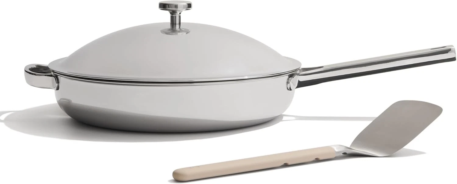 Titanium Always Pan Pro | 10.6" PFAS-Free Nonstick Frying Pan with Spatula | Che