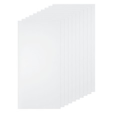 10pcs Clear Plastic Sheet 8"x4"x0.01" Transparent Flexible Sheet Panels
