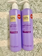   SPA LUXURY  2 Super Smooth Shave Creams- Vanilla Lavender Scent NEW