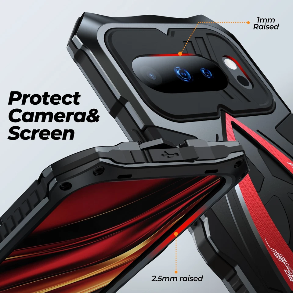 For Google Pixel 10 Pro/10/9 Pro Metal Heavy Duty Rugged Soprots Shockproof Case - Image 2 of 4