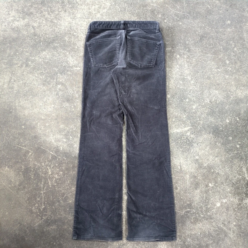 Vintage Gap Corduroy Pants Womens 4 Bootcut Dark Gray Y2K Preppy Retro - Image 3 of 4