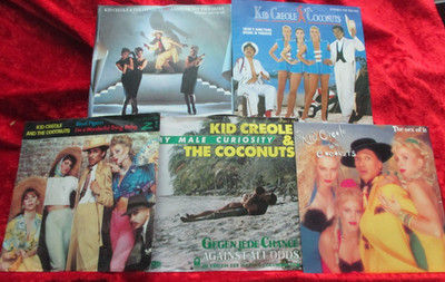 KID CREOLE AND THE COCONUTS Stool Pigeon/ The Sex of it/ My Male Curiosity 5x 7''