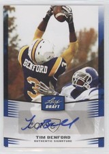 2012 Leaf Draft Auto Blue Tim Benford #TB1 Auto 2b7