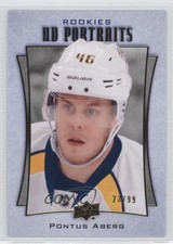 2016-17 Upper Deck UD Portraits Rookie Gold Foil 23/99 Pontus Aberg #P-62 au7