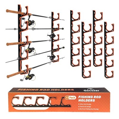 Fishing Rod Holder for Garage, H5 Wall or Ceiling Mounted Fishing Pole Holder...