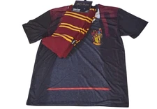Mad Engine Harry Potter T Shirt & Scarf Combo Halloween Cosplay Costume XL 40/42