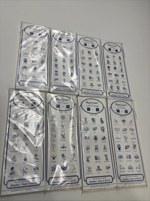 6 Packages 18 Cards Each Kan Scan Cards For Use With Janome Scan  n Sew II VTG