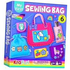 My First Sewing Bag Kit Arts  Crafts for Beginner Kids, 6 Easy DIY Sewing